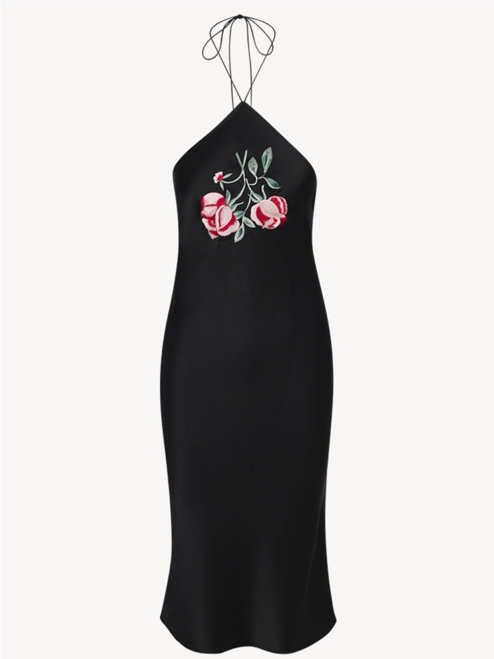 Realisation Par Dress “the Electra” in pandora, black silk halter dress